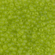 Miyuki seed beads 8/0 - Matte transparent chartreuse 8-143F
